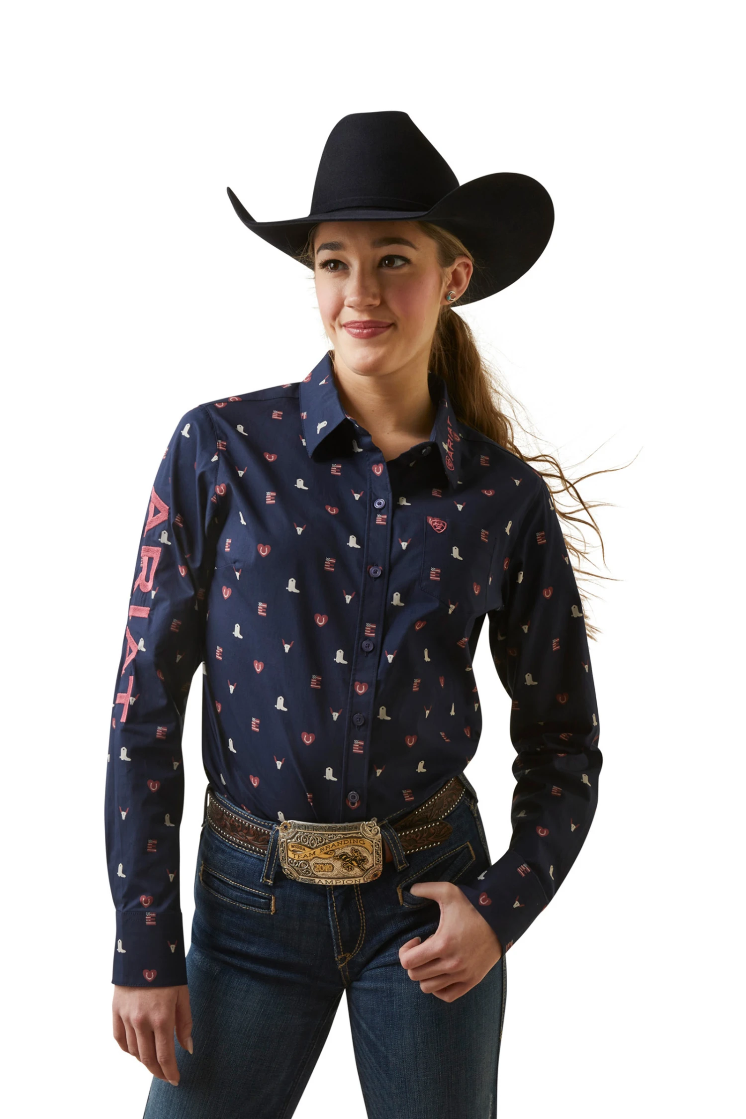 Ariat Women's Team Kirby Stretch Longsleeve Shirt 1 Ariat Women's Team Kirby Stretch Longsleeve Shirt