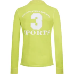 HV Polo Polo Shirt Favouritas EQ LS -Equestrian Supplies 993248 LGR 2