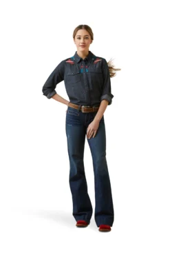 Ariat Dutton Women's Longsleeve Shirt -Equestrian Supplies B2411 575 05