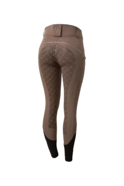 Horze Women's High Waist Silicone Full Seat Breeches With Contrast Piping -Equestrian Supplies CP3590 IG 1