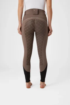 Horze Women's High Waist Silicone Full Seat Breeches With Contrast Piping -Equestrian Supplies CP3590 IG 4