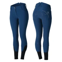 Women's Silicone Full Seat Breeches With Embroidery And Crystals