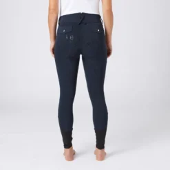 Women's High Waist Bit Print Silicone Full Seat Breeches -Equestrian Supplies CP3630 DB 3