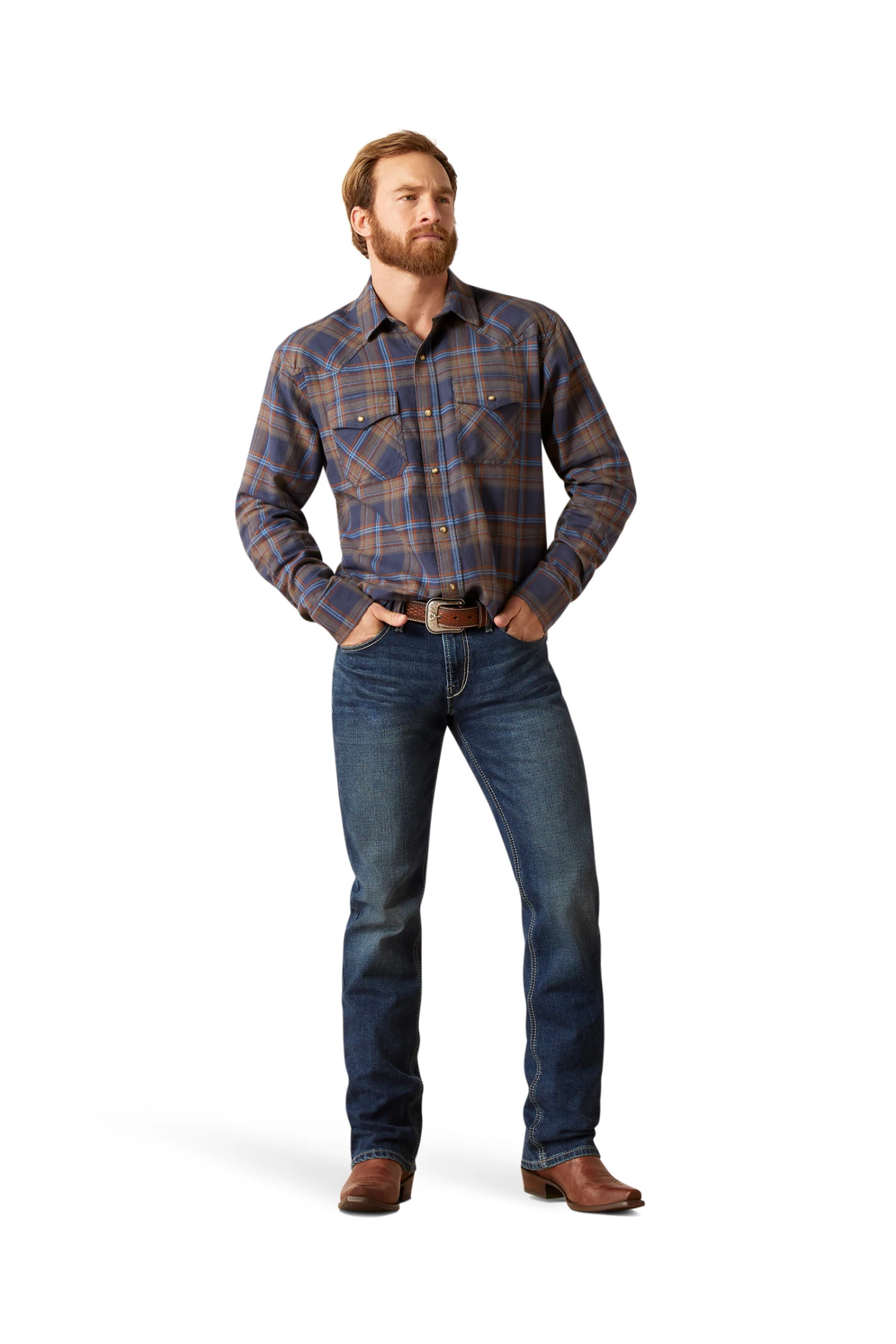 Ariat Hendrix Retro Men's Longsleeve Shirt 6 Ariat Hendrix Retro Men's Longsleeve Shirt - Image 6