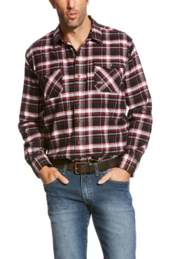 Ariat Men's Rebar Flannel DuraStretch Longsleeve Work Shirt