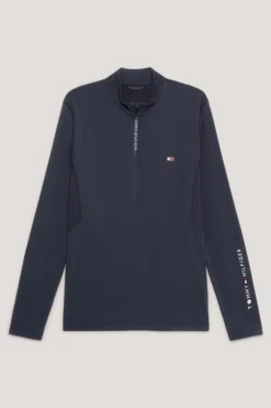 Tommy Hilfiger Equestrian 1/4 Zip Men' S Thermo Shirt -Equestrian Supplies J6QQJ 085 01