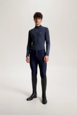Tommy Hilfiger Equestrian 1/4 Zip Men' S Thermo Shirt -Equestrian Supplies J6QQJ 085 06