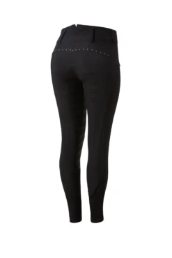 Horze Women's High Waist Softshell Thermo Breeches With Crystals