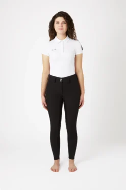 Horze Women's High Waist Softshell Thermo Breeches With Crystals -Equestrian Supplies cp3592 bl 03