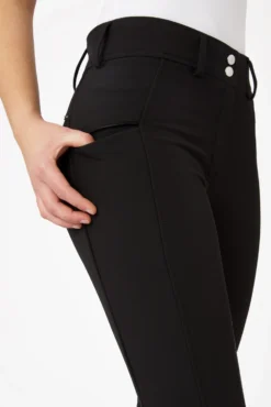 Horze Women's High Waist Softshell Thermo Breeches With Crystals -Equestrian Supplies cp3592 bl 05