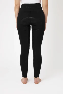 Horze Women's Silicone Full Seat Riding Tights With Phone Pocket -Equestrian Supplies cp3593 bl 04