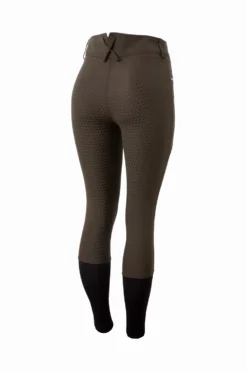 Women's High Waist Full Seat Breeches With Mesh -Equestrian Supplies cp3637 cdbr 01