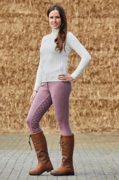 Horze Women's Waterproof Country Boots With Faux Fur Lining -Equestrian Supplies cp3913 br 09